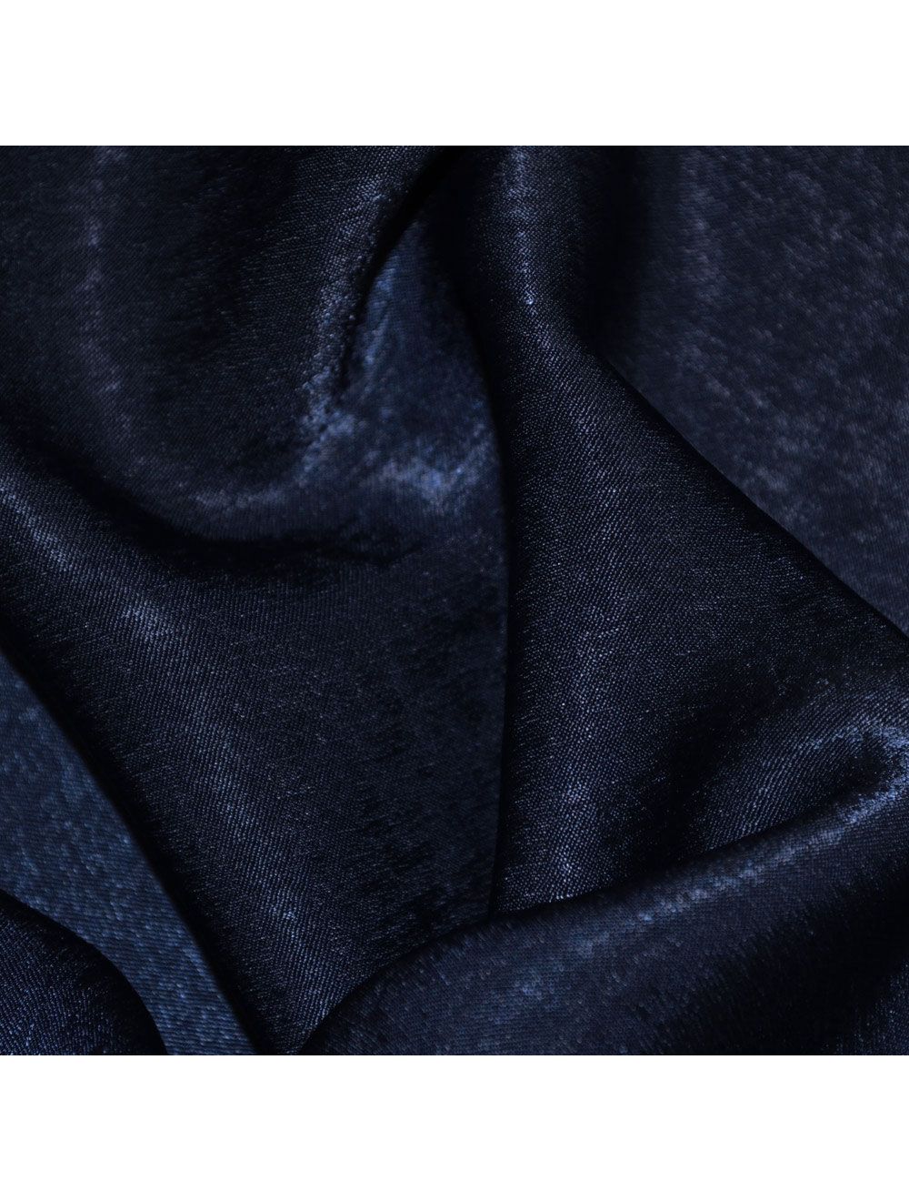 Navy Silk Velvet Satin Fabric | UK Fabric Supplier | Calico Laine