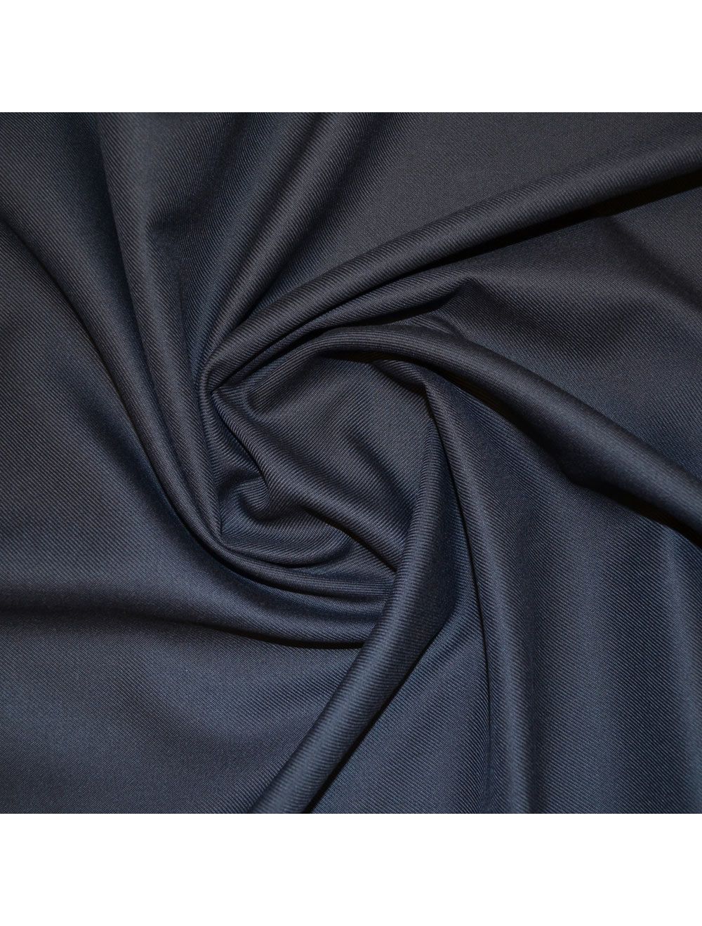 Navy Heavy Polyester/Viscose Twill Fabric | Fabrics | Calico Laine