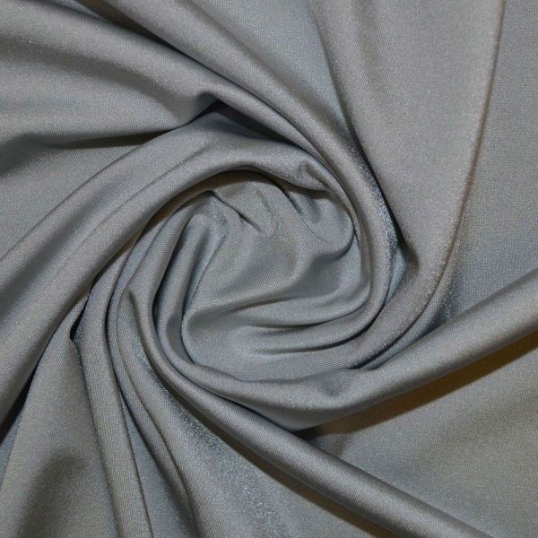 Silver Lycra Fabric, UK Fabric Supplier