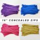 Coral Bulk Buy Concealed Zips 8