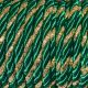 7mm Green and Gold Lurex Rayon Cord