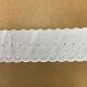 100mm White Ungathered Anglaise Trim (DC403101F)