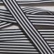 Black Berisfords Stripe Ribbon