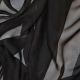Black Cationic Chiffon Fabric (Col 11)