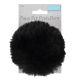 Black Faux Fur Pom Pom (TTPOM12)