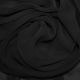 Black High Quality Crepe Chiffon Fabric (Col 1)