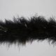 Black/Silver Marabou String With Tinsel