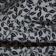 Black/White Leaf Craft Cotton Fabric (FF199)