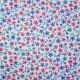 Blue Floral Cotton Poplin Fabric (CP0750)