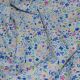 Blue/White Floral Cotton Poplin Fabric (CP0872)