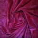 Cerise Crushed Velvet Fabric