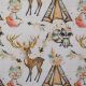 Deer & Foxes Cotton Print Fabric