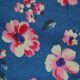 Floral Denim Cotton Print Fabric (C8337)