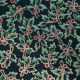 Green Tiny Holly Berries Christmas Fabric JLX0237