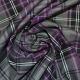 Grey/Purple Tartan Fabric