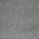 Grey/Silver Glitter Stars Christmas Fabric JLX0228