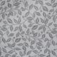Grey/White Leaf Craft Cotton Fabric (FF199)
