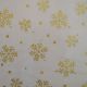 Ivory Snowflake Christmas Fabric P309