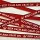Red Keep Calm and Craft Ribbon (SR-1219)