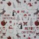 Merry Christmas Digitally Printed Fabric (RHDX0028)