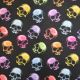 Multi Skulls Cotton Print Fabric (CC265)