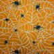 Orange Spiders Web Polycotton Print Fabric (TC0069)