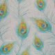 Peacock Feathers Canvas Fabric
