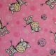 Pink Happy Zebras Polycotton Print Fabric (TC44)