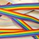Rainbow Print Grosgrain Ribbon