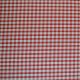 Red 1/4 Gingham Fabric flat