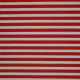 Red and White Candy Stripe Fabric close