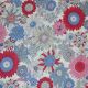 Red & White Floral Cotton Print Fabric