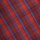 Red Check Polyester Wool Fabric JLW0028