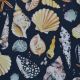 Shells/Black Canvas Fabric JLC0433