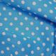 5mm Turquoise Spot Polycotton Print Fabric