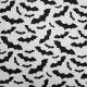 White/Black Bat Polycotton Print Fabric (TC7770)