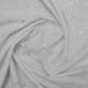 White Broderie Anglaise Fabric 3 Hole Crinkled