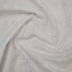White Broderie Anglaise Fabric (5 Hole) Crinkled