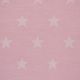 White on Pink Star Fabric Flat