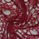 Wine Heavy Corded Lace Fabric crinkled