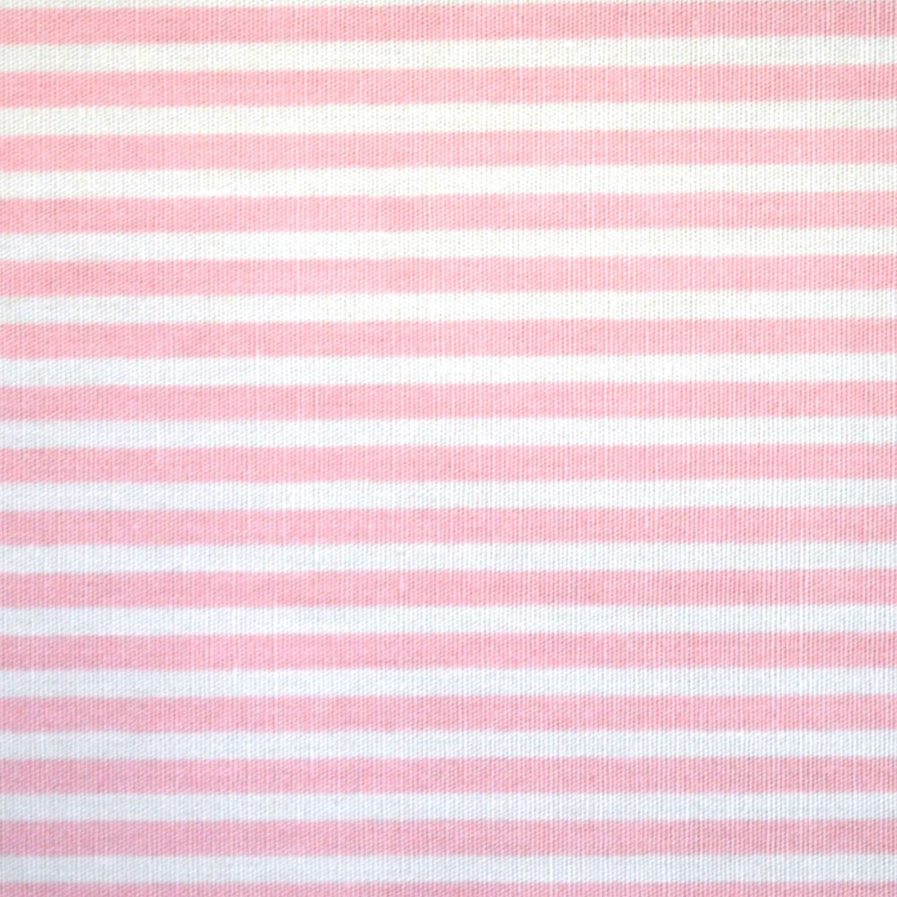 Pyjama Candy White & Pink 3 mm Stripe Polycotton Fabric Per Metre